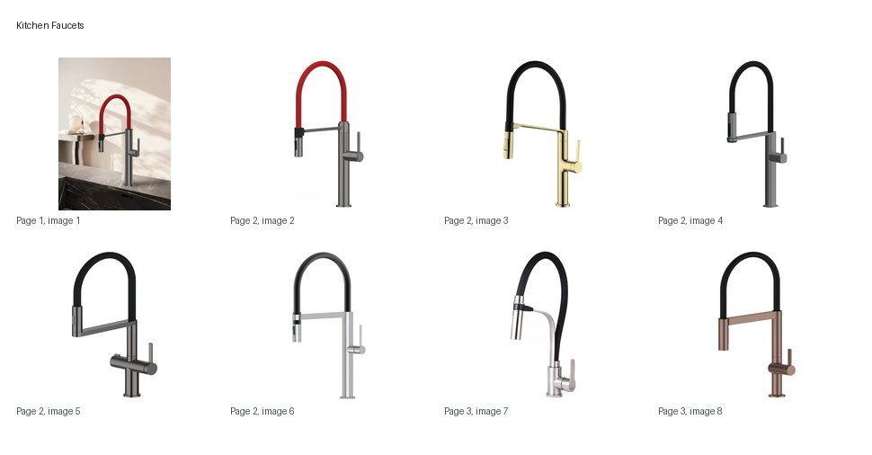ANRUIQI kitchen faucet catalog product line